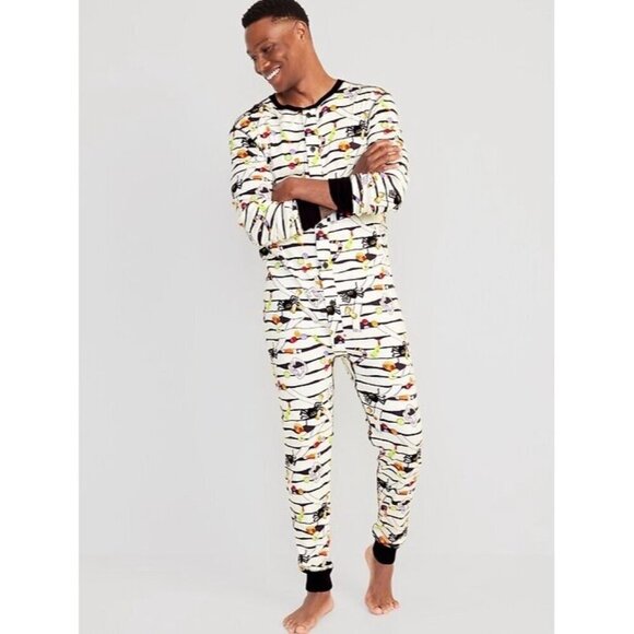 Old Navy Halloween Pajamas Sz Small Matching Family Glow in the Dark Mummy Eyes - Picture 4 of 15